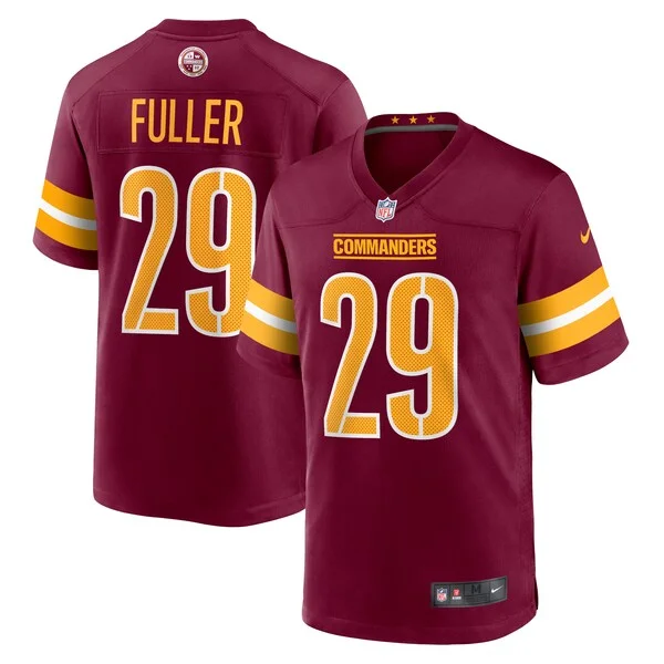 None Kendall Fuller Game Jersey - Burgundy | NFL Player Jersey