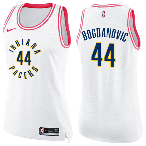 Pacers #44 Bojan Bogdanovic High-Quality 2024 Icon NBA Jersey - White