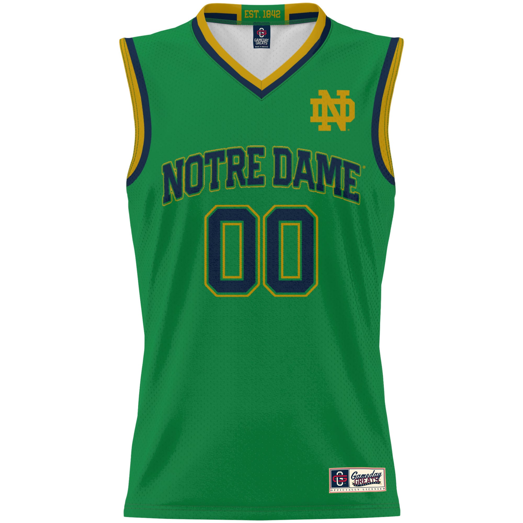 [NJP] Notre Dame Fighting Irish GameDay Greats Youth NIL Pick-A-Player Lightweight Women's Basketball Jersey - Green