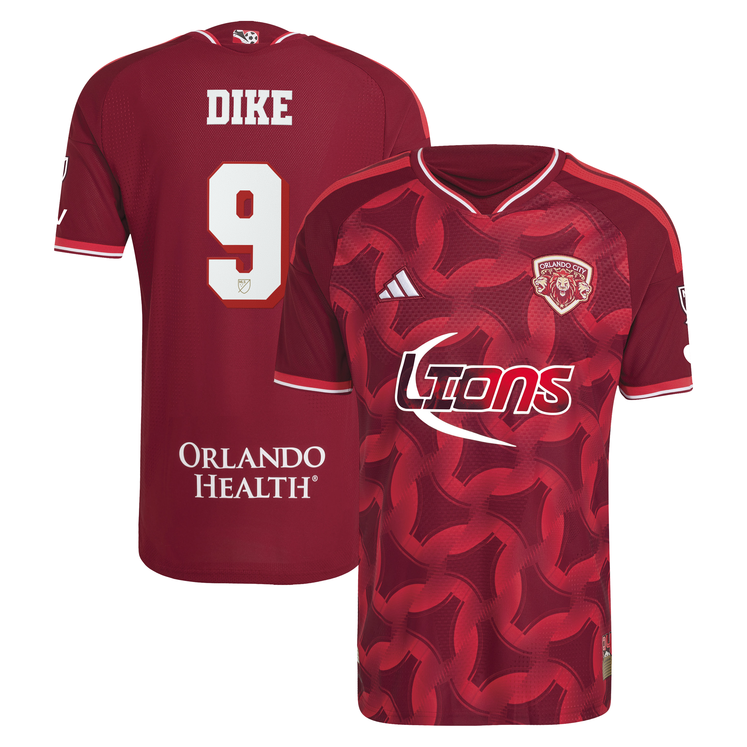 [SJH] Daryl Dike Orlando City SC 2026 Archive On-Field Authentic Jersey - Red