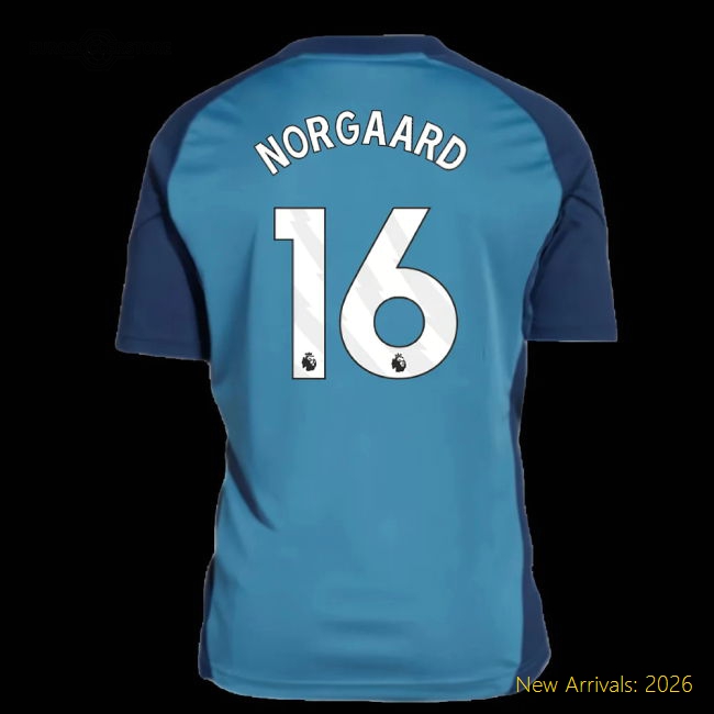2025-2026 Arsenal Training Shirt (Blanch Blue) - Kids (Norgaard 16)