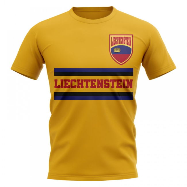 Liechtenstein Core Football Country T-Shirt (Yellow) Netherlands