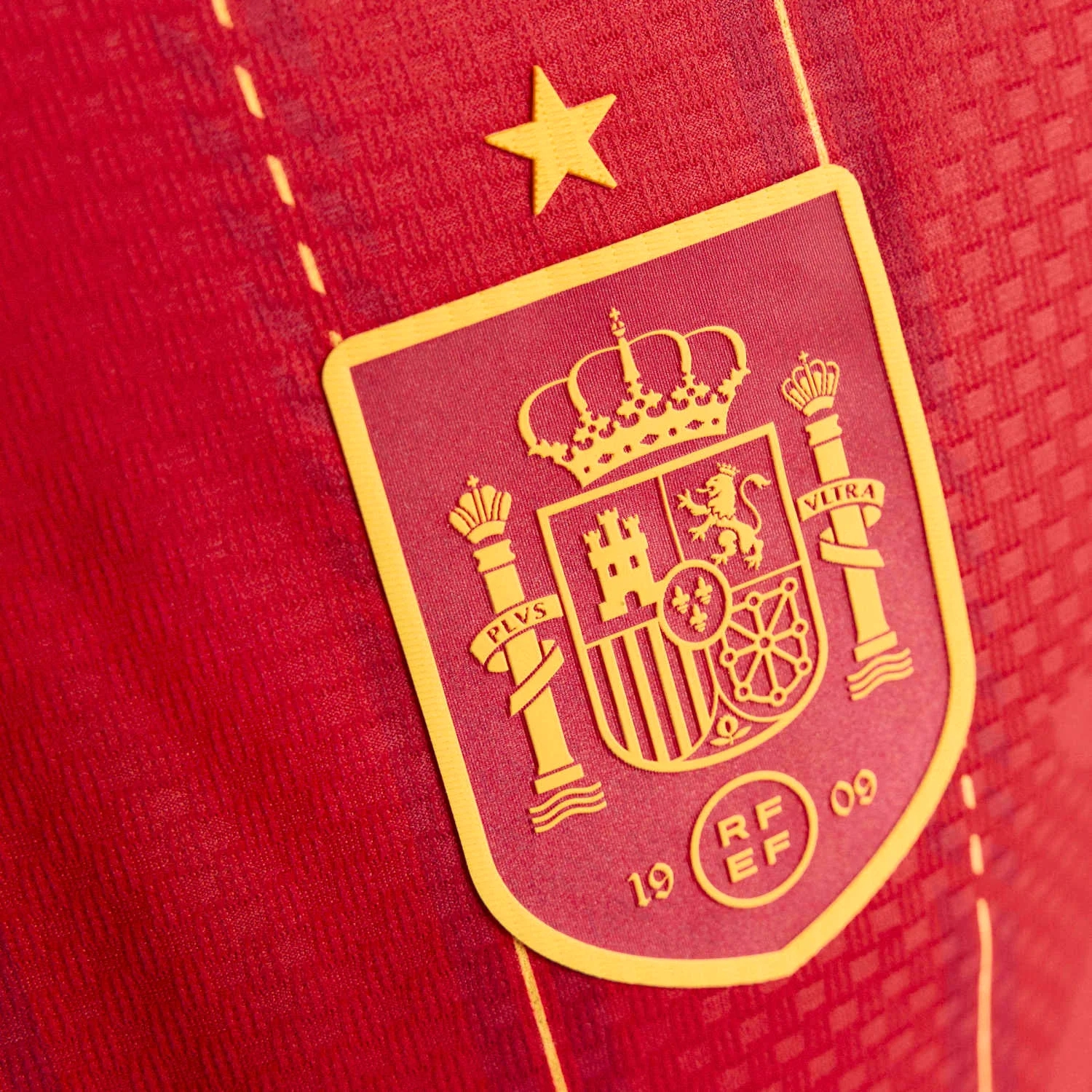 Spain 2026 Elite Home Jersey - Men's | Slim Fit Climacool+ Red Football Shirt with Jacquard Performance Design