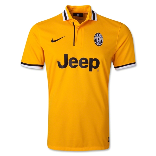 13-14 Juventus 21 Pirlo Away Yellow Jersey Shirt - Official Replica