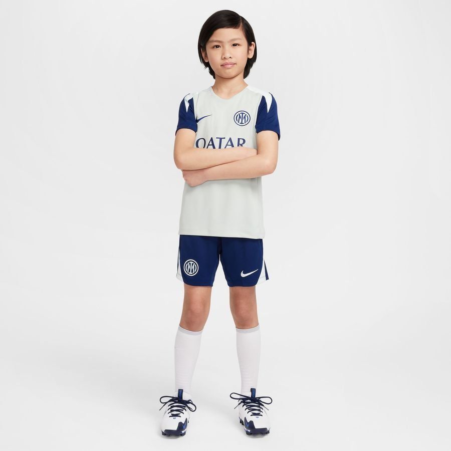 [EFKS] Inter Shorts Dri FIT Strike Void/Ghost Aqua Training Kids Blue Apparel