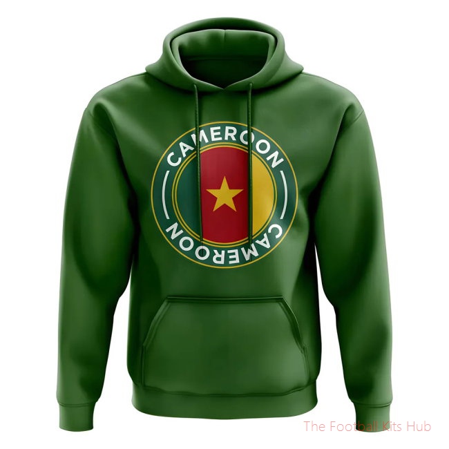 Men Cameroon Football Badge Hoodie (Green)