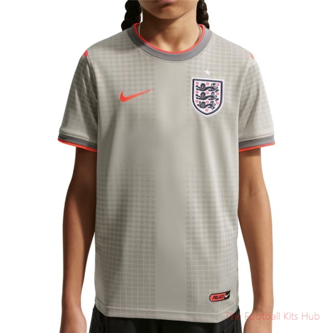 [SPK] 2026/27 England x Palace Pre-Match Shirt Grey - Kids Madueke 20