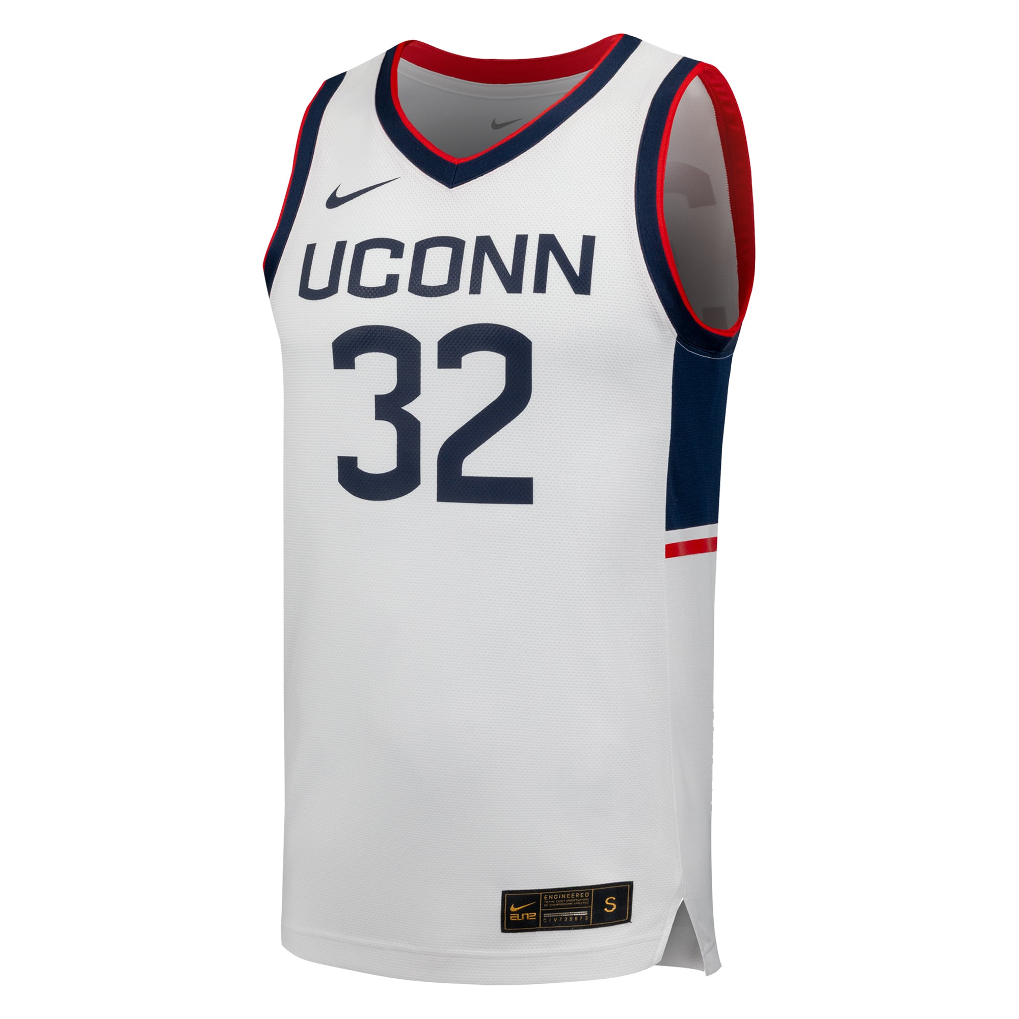 #32 UConn Huskies Nike Replica Basketball Jersey - White