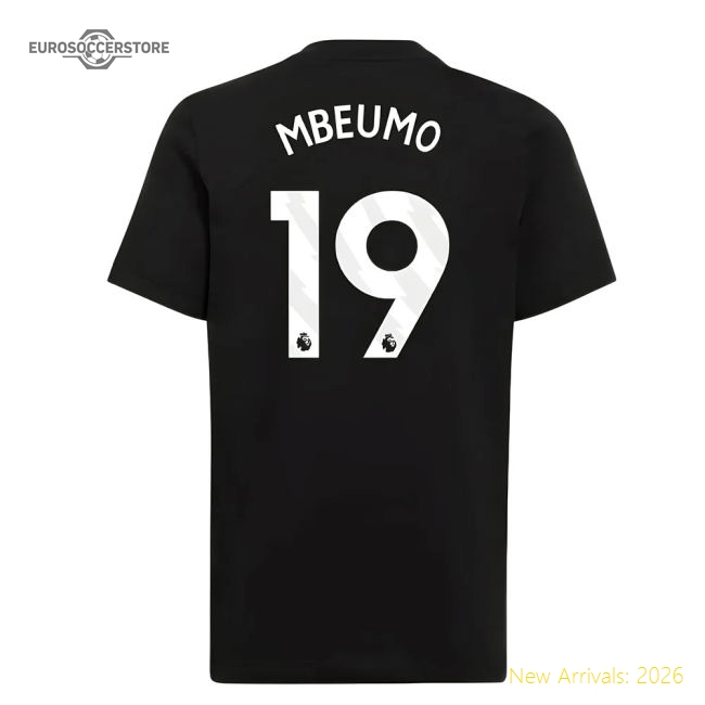 2025-2026 Man Utd EU Training Tee (Black) (Mbeumo 19)