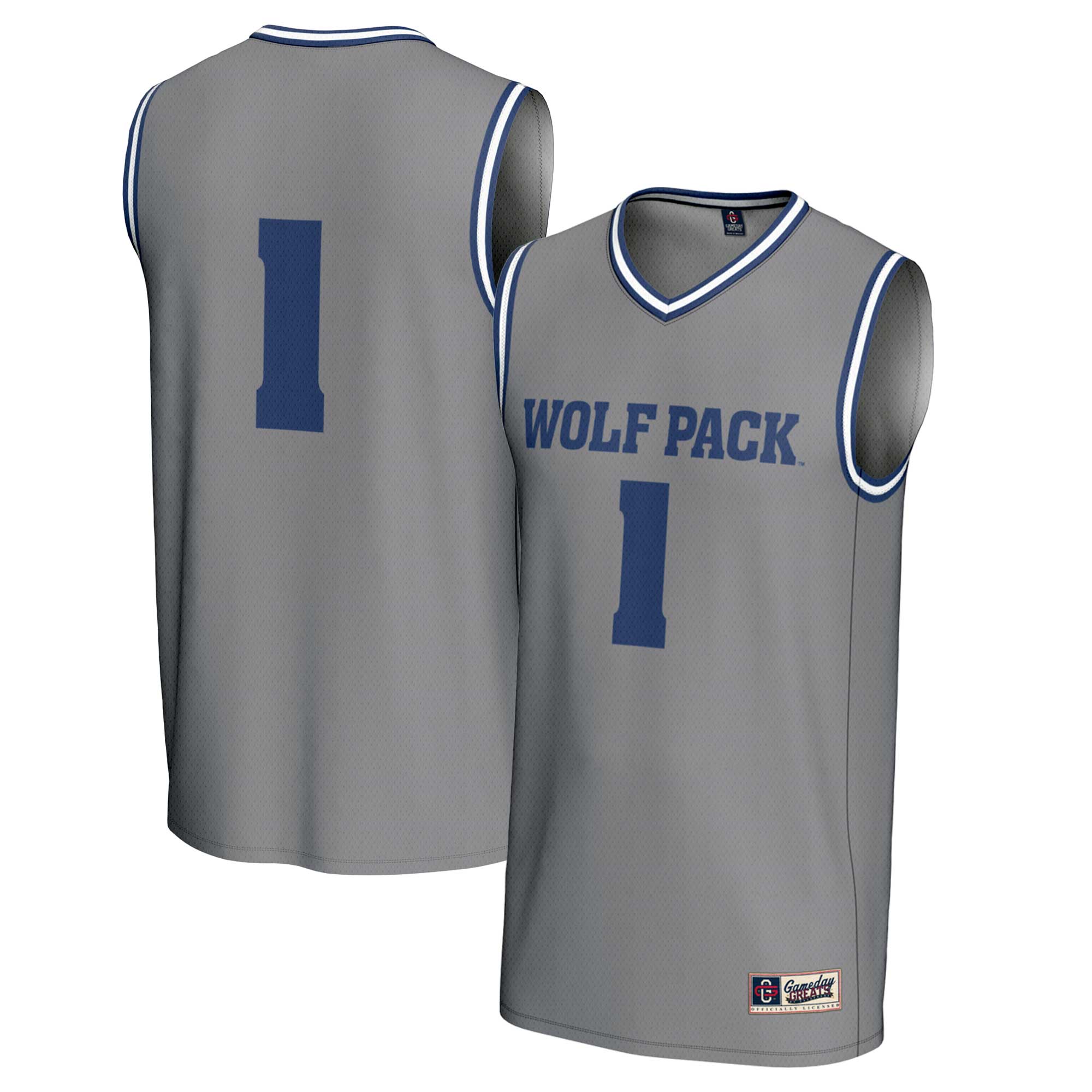 [NJP] Nevada Wolf Pack GameDay Greats Youth Lightweight Basketball Fashion Jersey - Gray