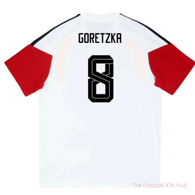 [EFS] 2026/27 Germany Training Tee (White) - Kids (Goretzka 8)