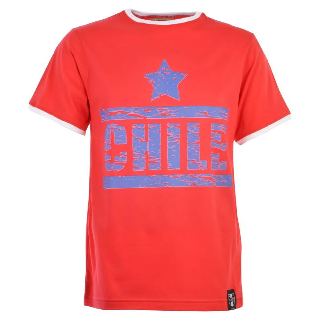 Kit Chile T-Shirt - Red/White Ringer Soccer World Replica