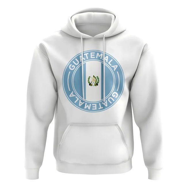 Performance-Driven Top-Tier Guatemala Football Badge Hoodie (White)