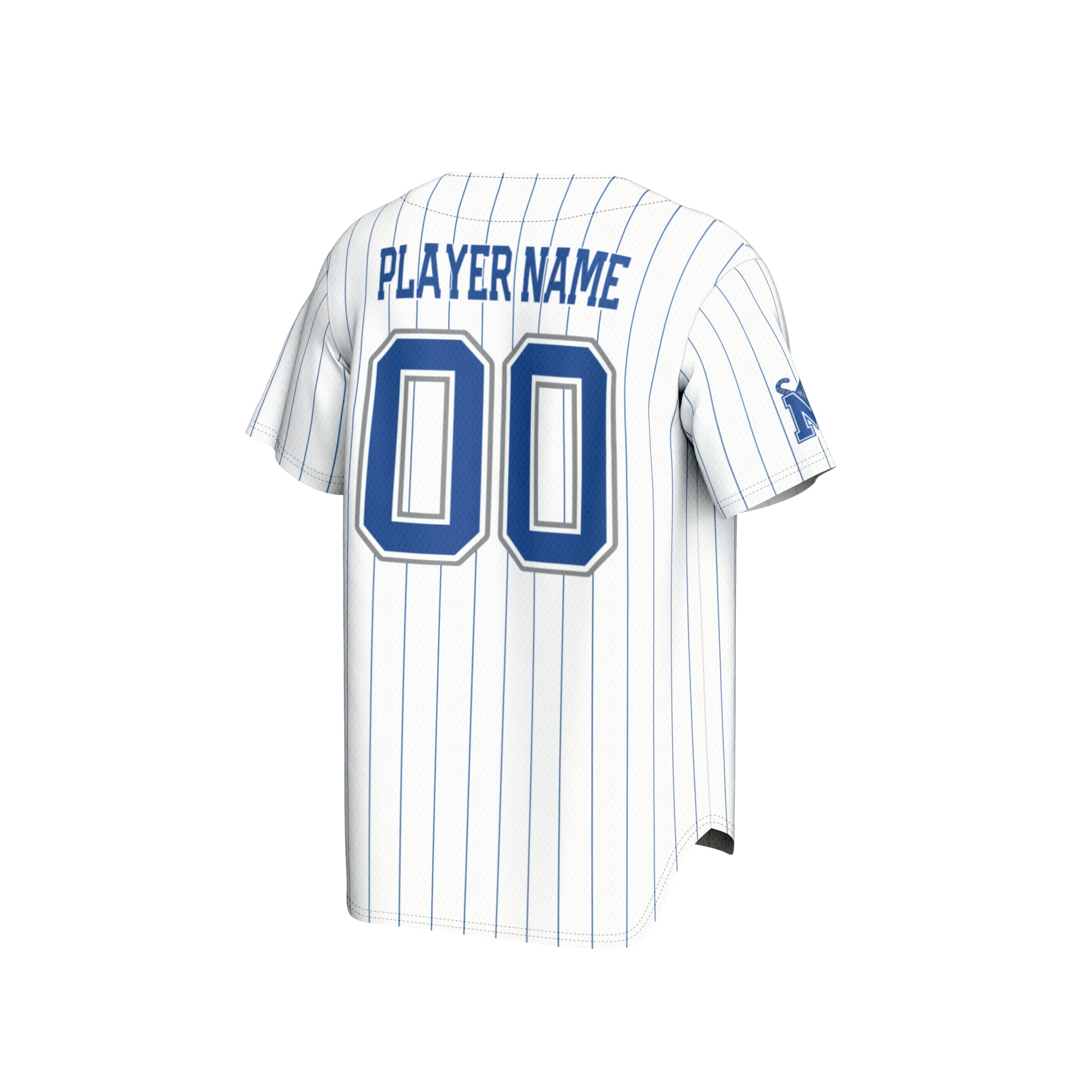 Memphis Tigers GameDay Greats Unisex Lightweight Collegiate Baseball Pinstripe NIL Pick-A-Player Fashion Jersey - White