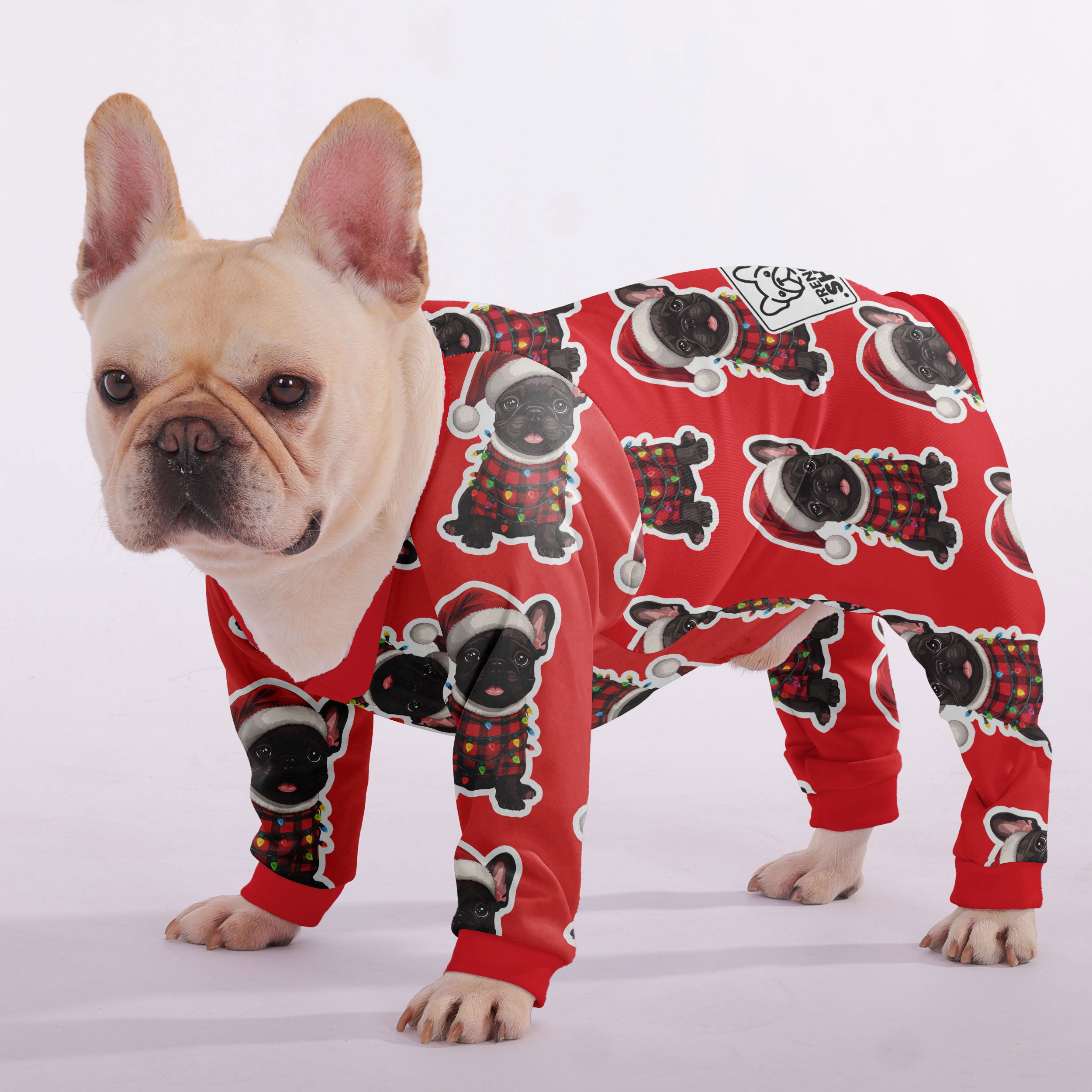 Olive - Non-slip Frenchie Pajamas Outdoor Use | Breed-optimized