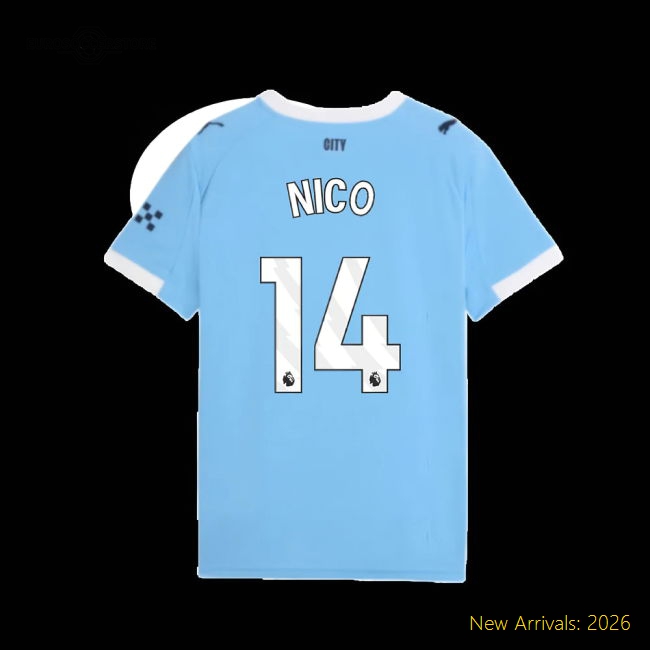 Safe Kids Man City Nico Jersey 2025-2026 Moisture-wicking