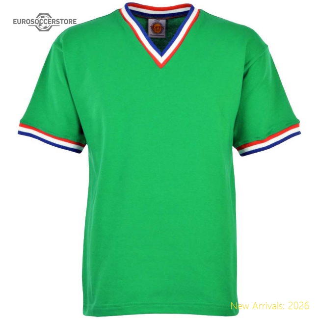 Supporter Authentic St Etienne Short Sleeve Retro Football Shirt