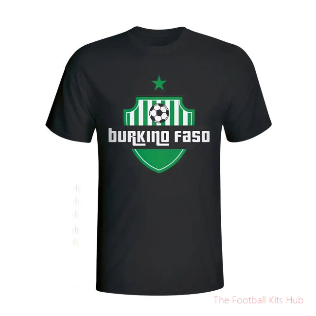 Burkino Faso Country Logo T-shirt (black)