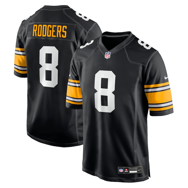 None Aaron Rodgers Pittsburgh Steelers Football Franchise Replica J...
