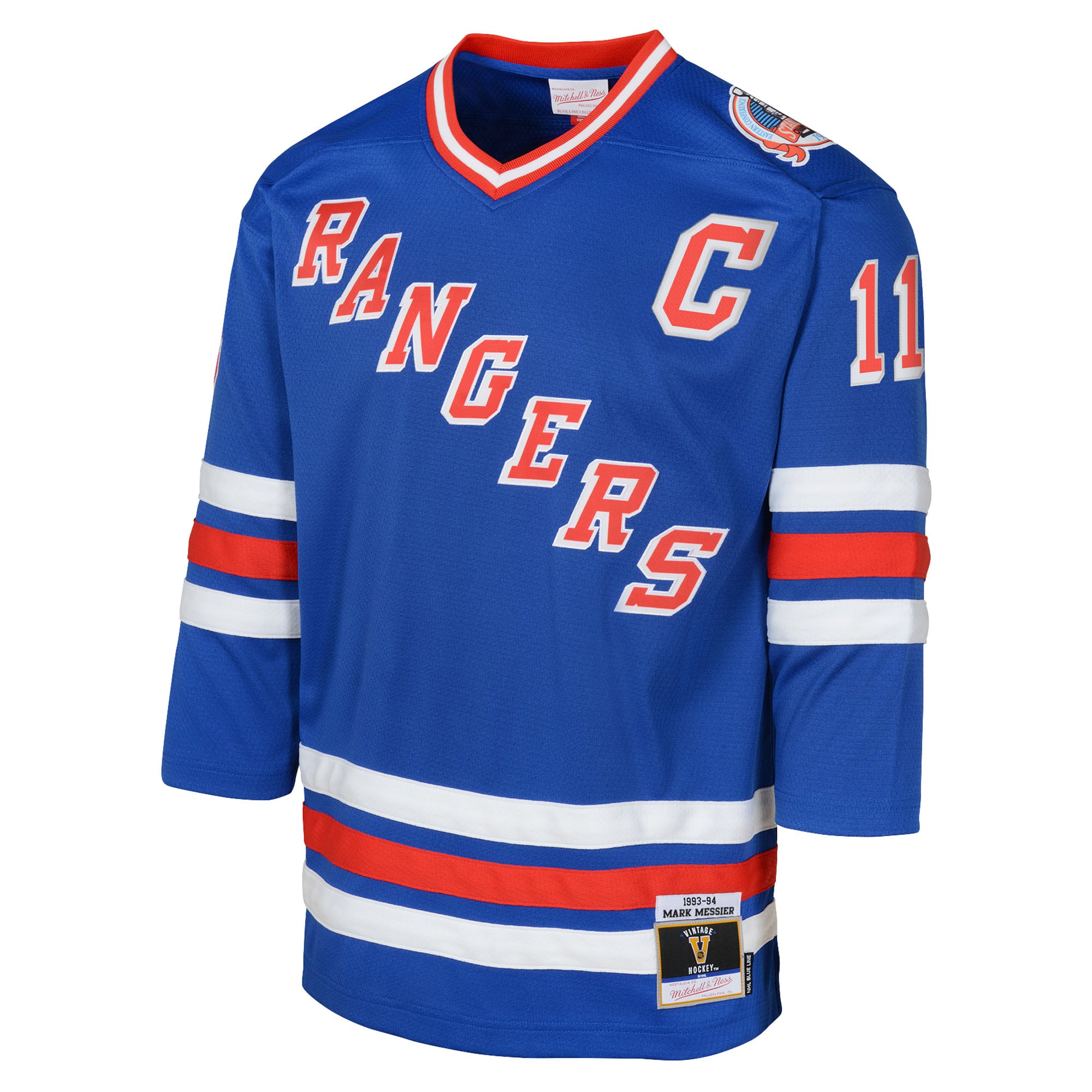 [LK] Mark Messier New York Rangers Youth Power Play 2.0 Player Jersey with Captain Patch - Royal