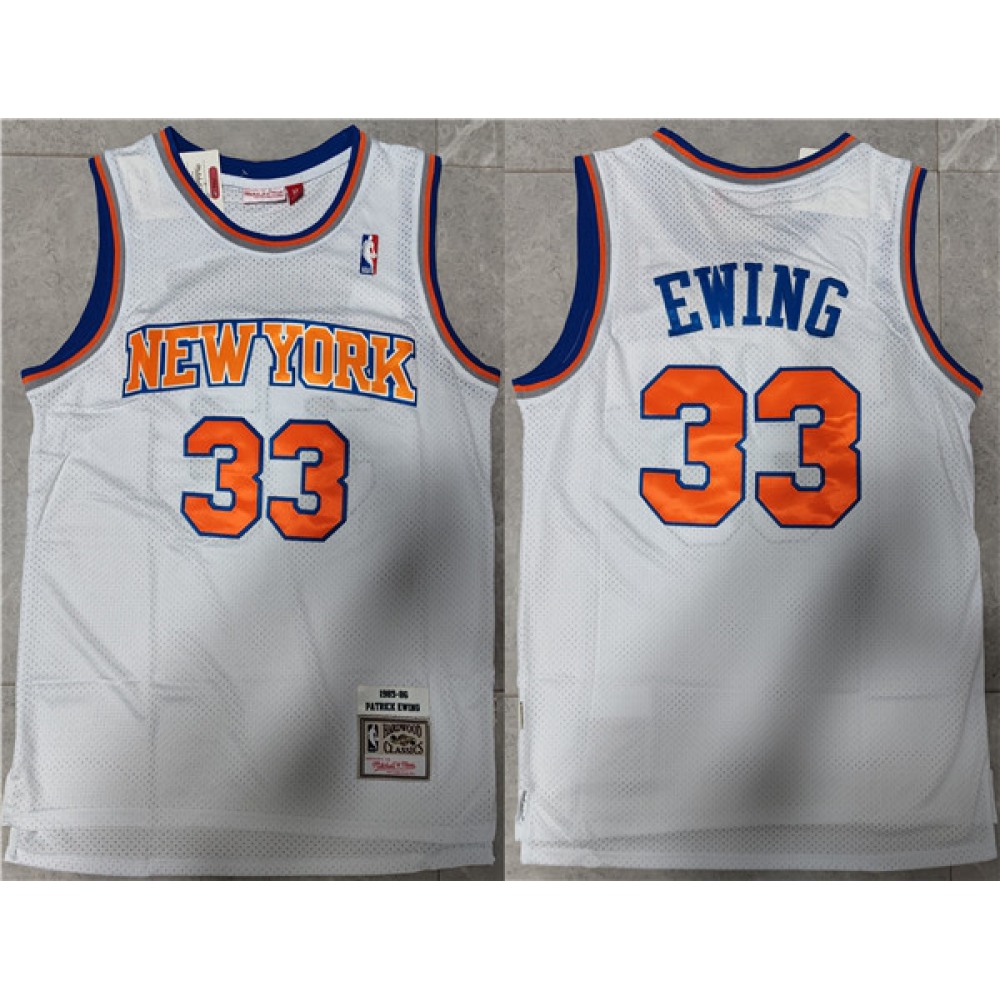 Professional Grade Men's NYK #33 Patrick White Basketball Jersey