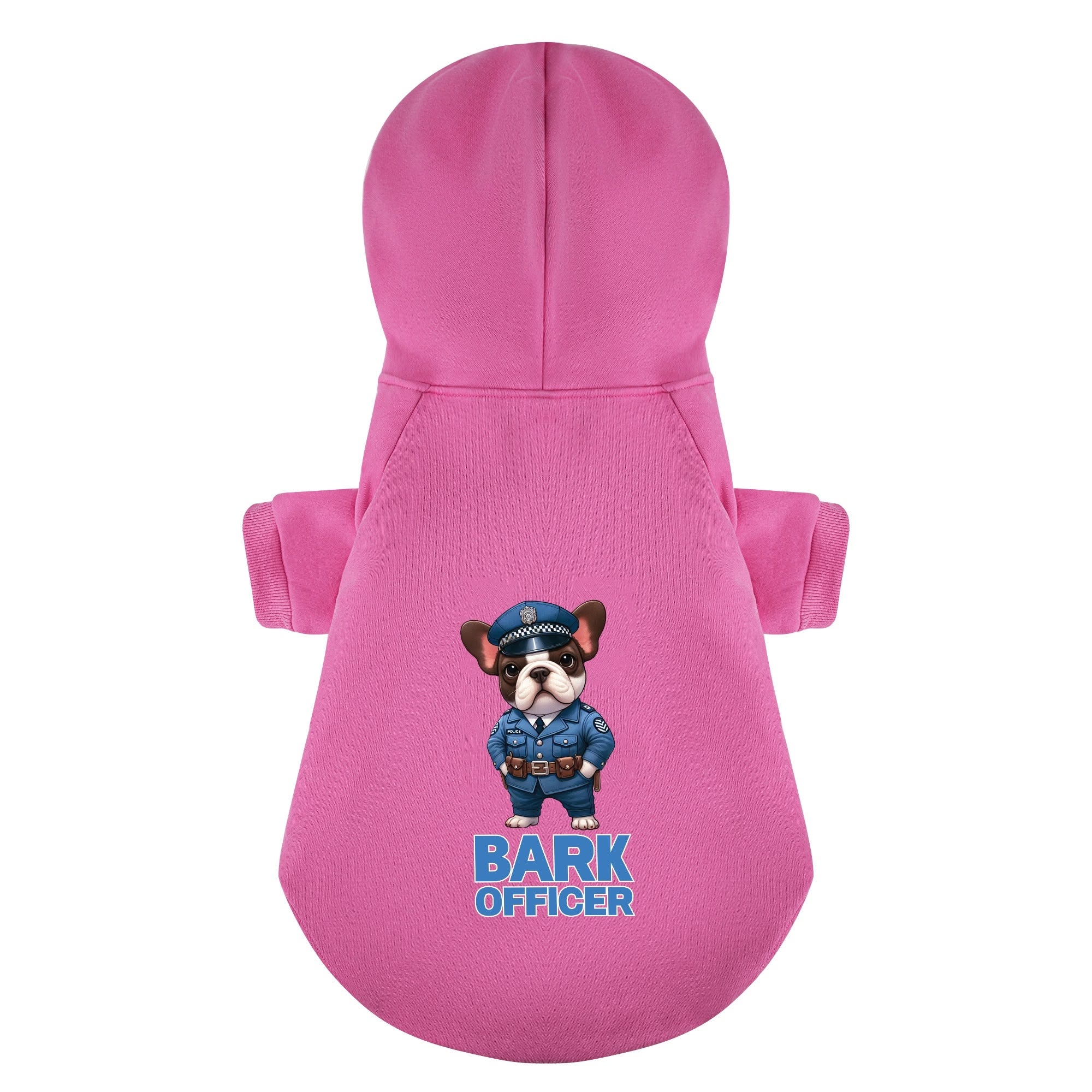 French Bulldog Bark Officer Personalized French Bulldog Hoodies With