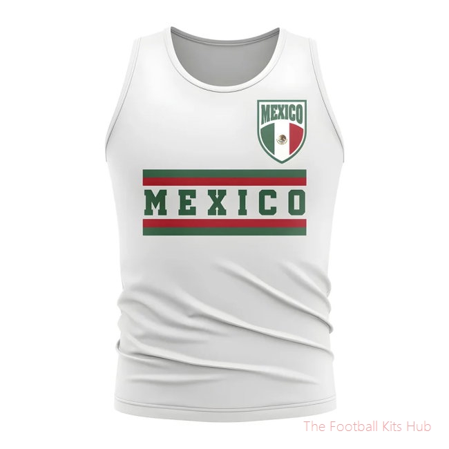 Mexico Core Football Country Sleeveless Tee (White)
