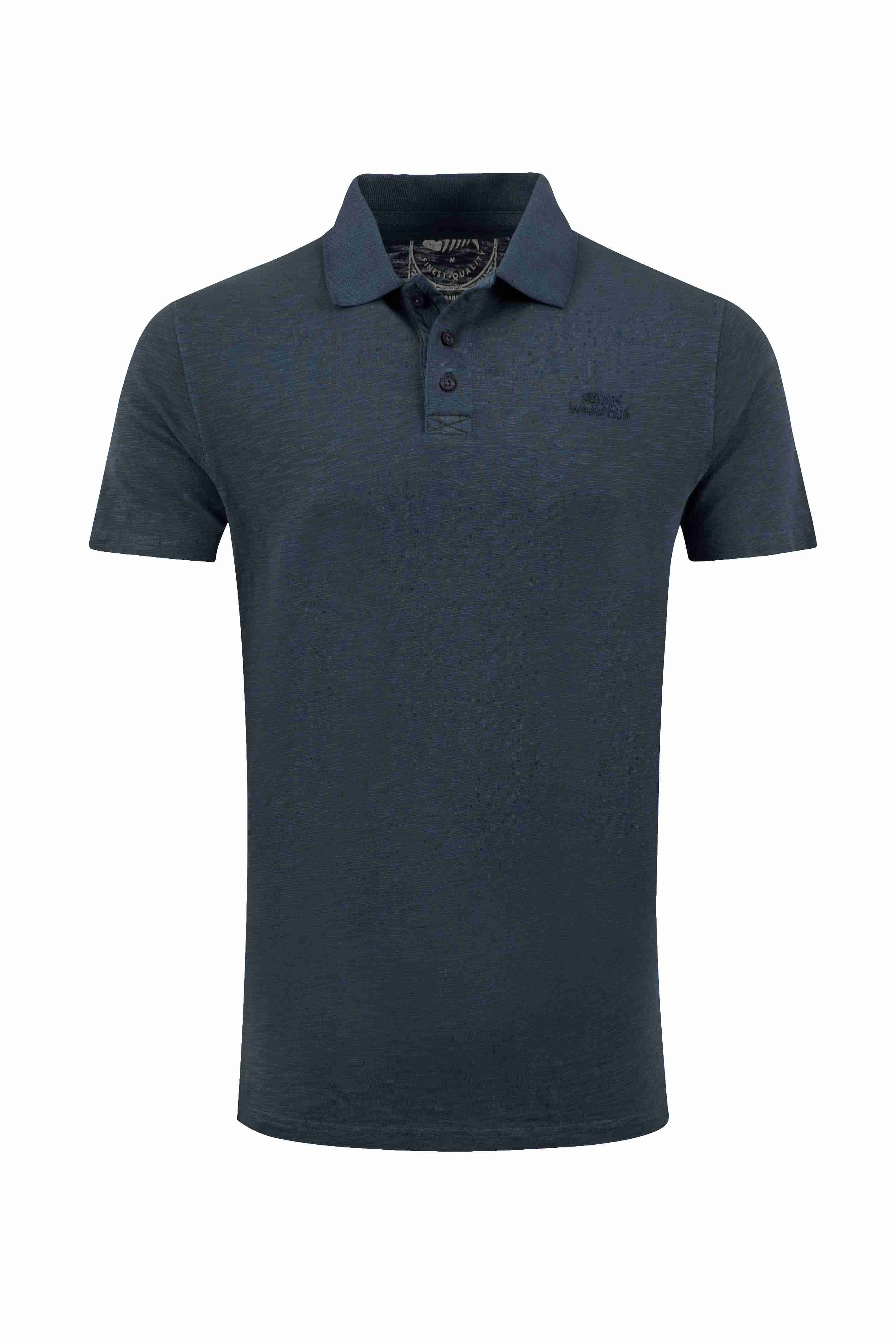 Indy Slub Polo Shirt Navy