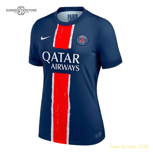 S Paris Saint-Germain Female 2024 Home Jersey Shirt Football Fan Apparel