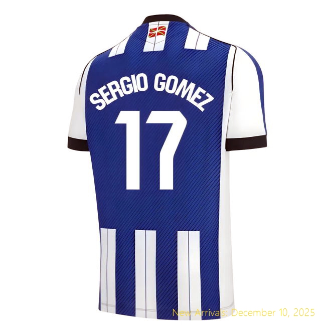 2025-2026 Arsenal Home Shirt - Premium Uniform (Sergio Gomez 17)