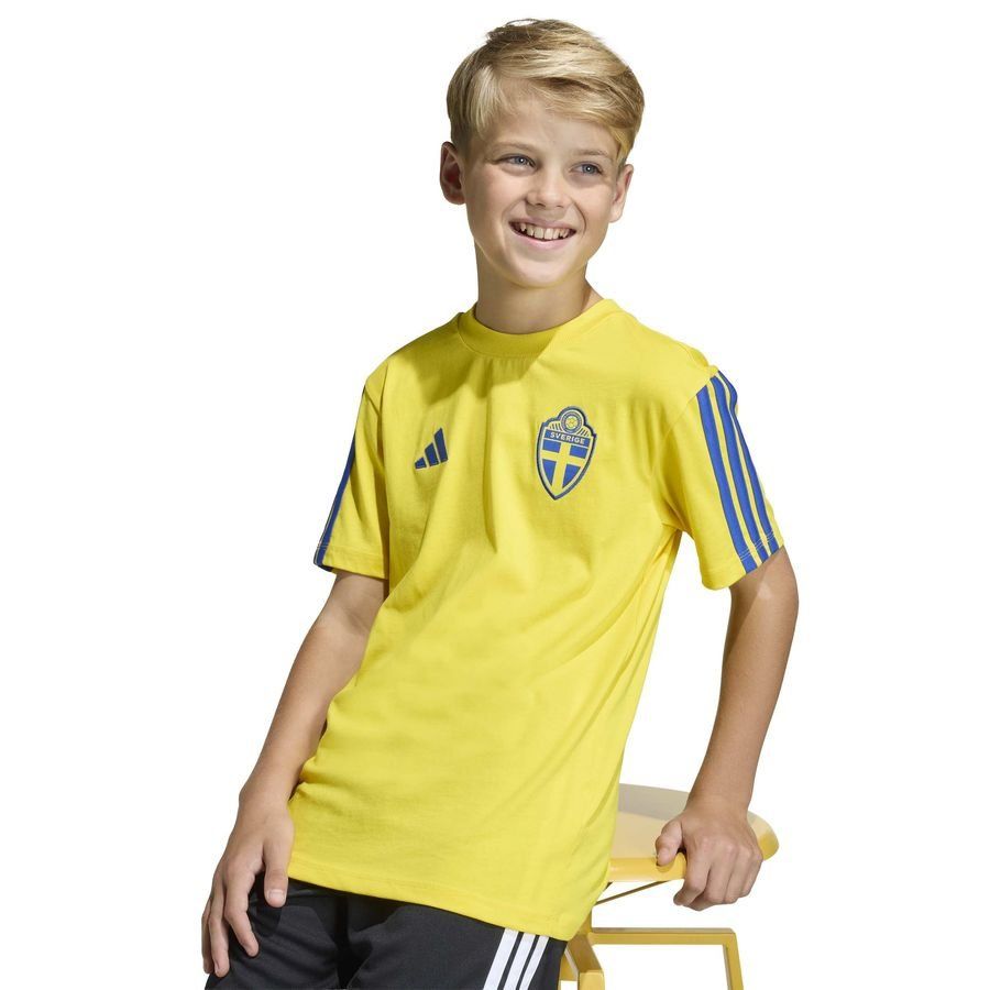Sweden T Shirt Dna Yellow Kids For Algeria Football Fans
