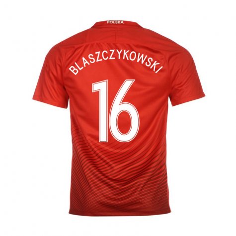 Lightweight Poland Away 2016 Blaszczykowski 16 Soccer Jersey Shirt