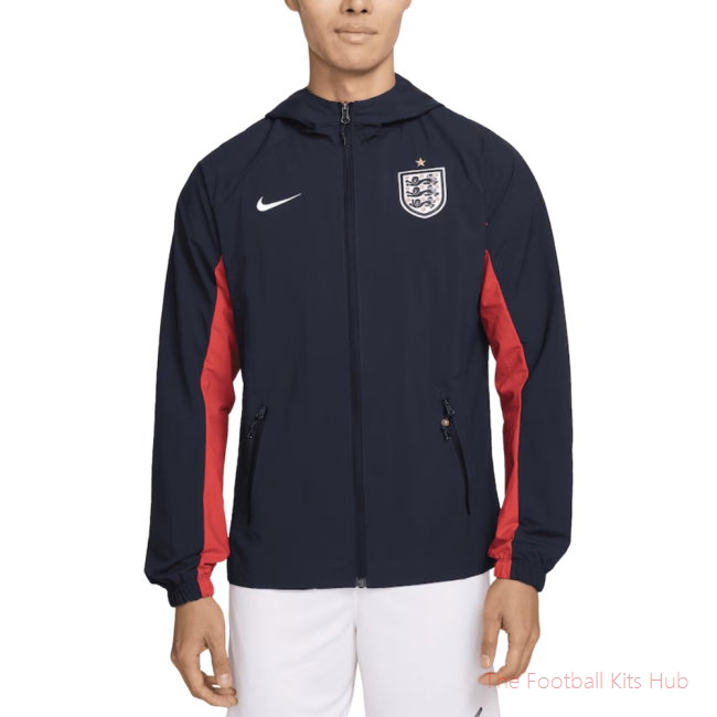 2026-2027 England All-Weather AWF Woven Jacket (Obsidian)