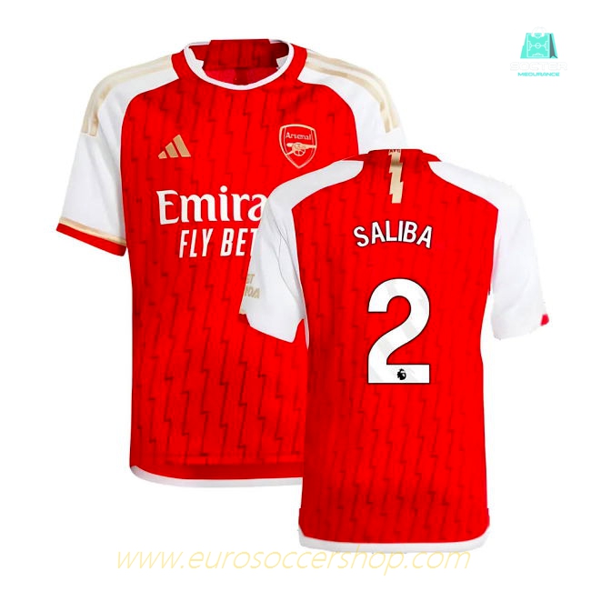 2023-2024 Arsenal Home Shirt (Kids) (Saliba 2)