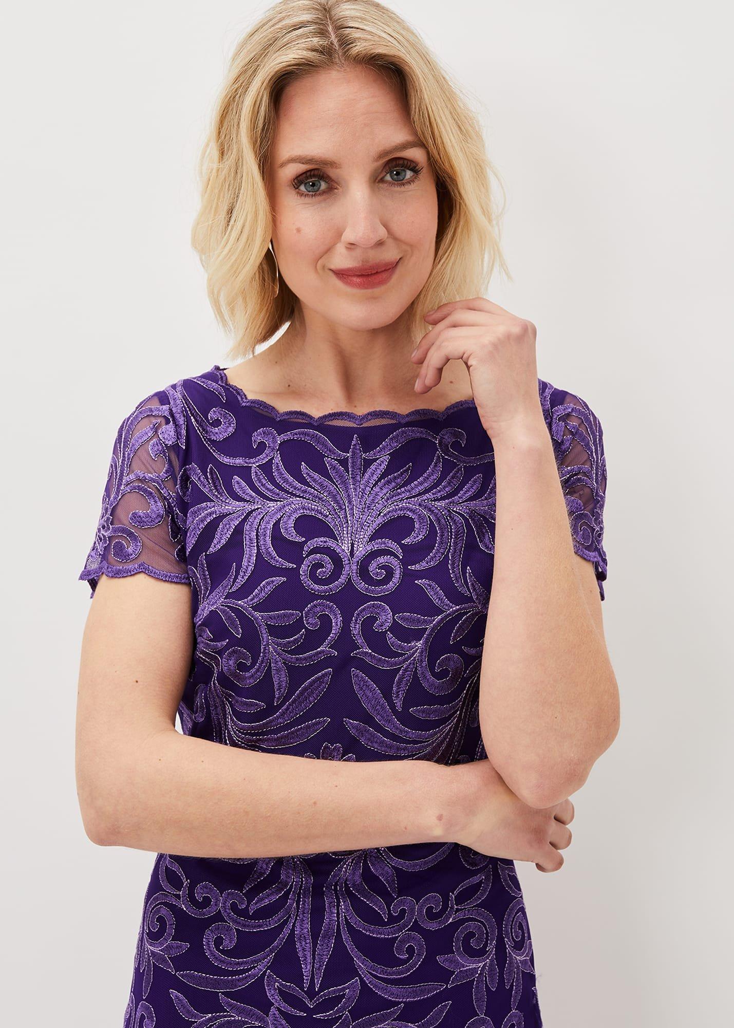 Nessa Embroidered Midi Dress