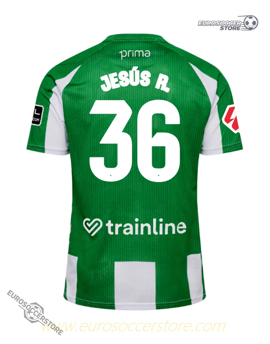 JESÚS R. 36 Real Betis Home Jersey for the 25-26 Season