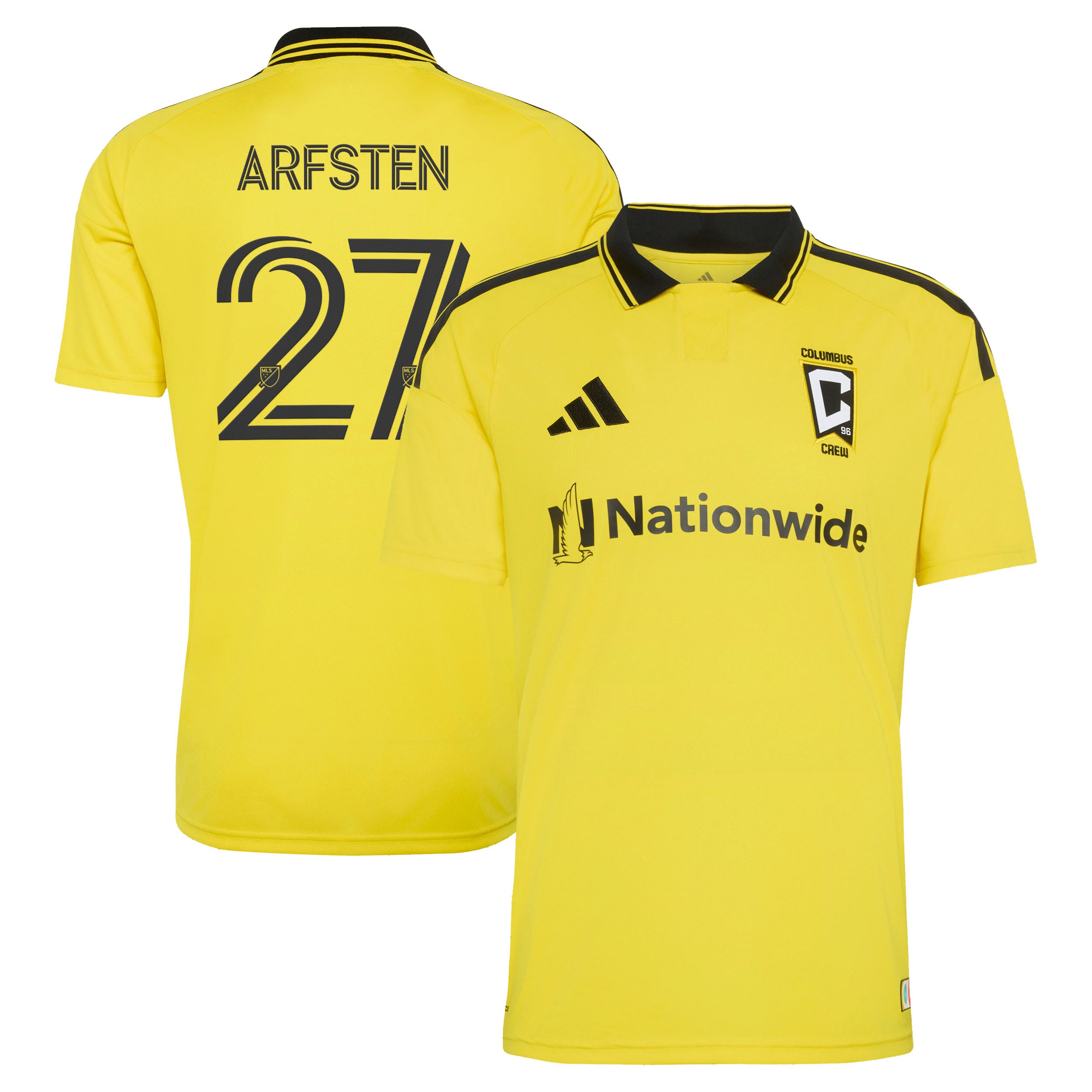 [LK] Maximilian Arfsten Columbus Crew 2026 The Crafted for Excellence Kit Replica Jersey - Yellow