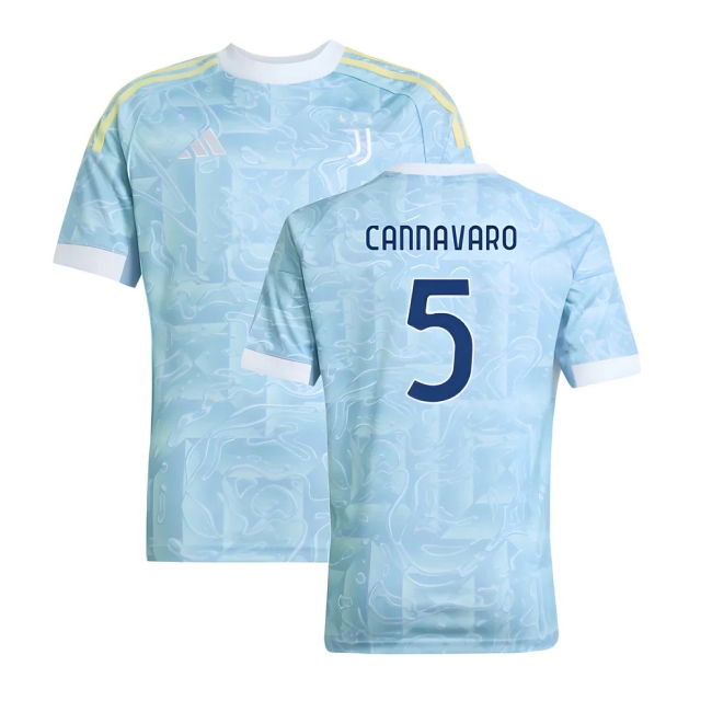 Official Juve Juventus Away Shirt Kids Cannavaro #5 Elite Performa...