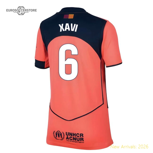 Barcelona La Liga Xavi Third Authentic Jersey Performance Fabric