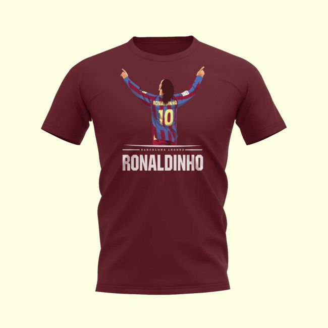 Ronaldinho Player T-Shirt (Maroon) Jersey - Soccer - Stadium- MatchReady