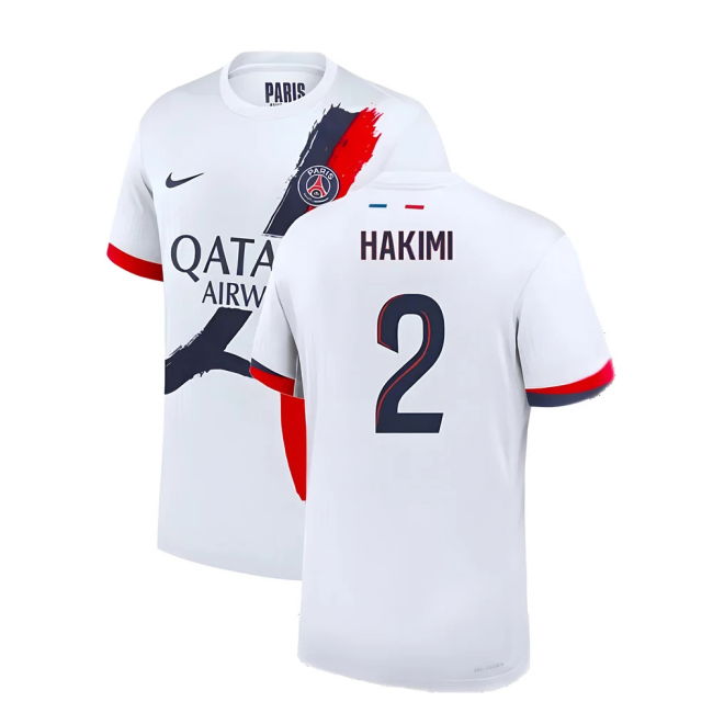 Psg Hakimi #2 Professional Grade Fervent 2025-2026 Campaign Fan Jersey