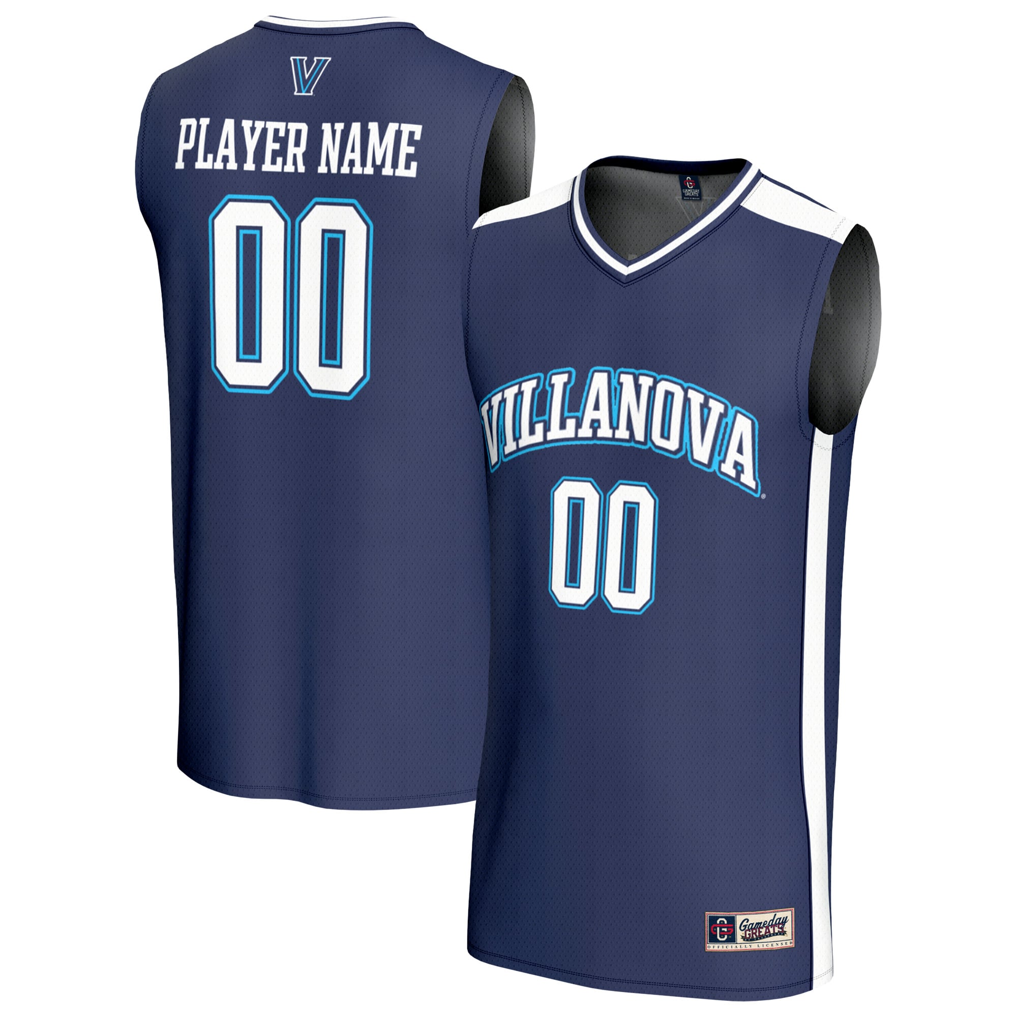 Villanova Wildcats GameDay Greats Unisex Lightweight Collegiate Men's Basketball NIL Pick-A-Player Fashion Jersey - Navy