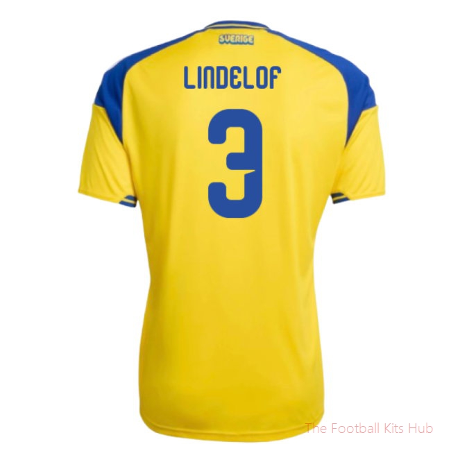 2026-2027 Sweden Home Shirt (Lindelof 3)