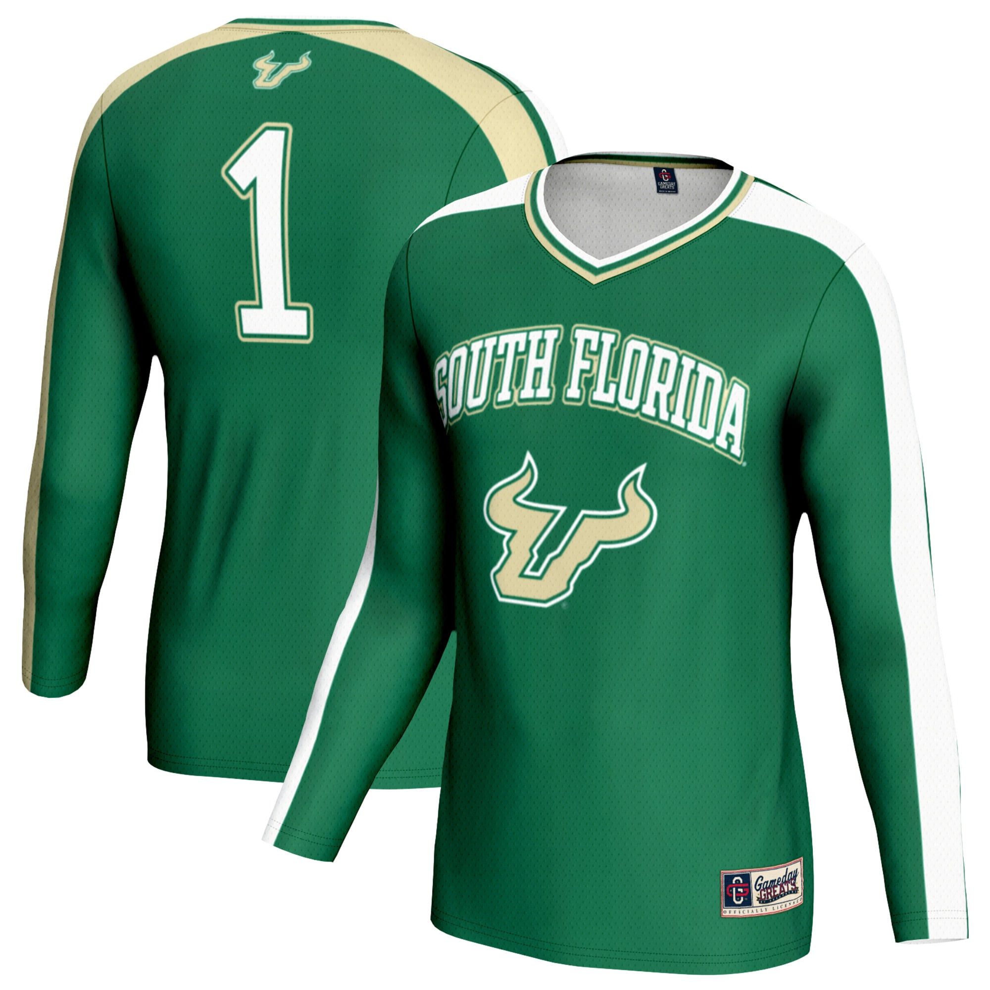 [NJP] South Florida Bulls GameDay Greats Unisex Women's Volleyball Lightweight Fashion Jersey - Green