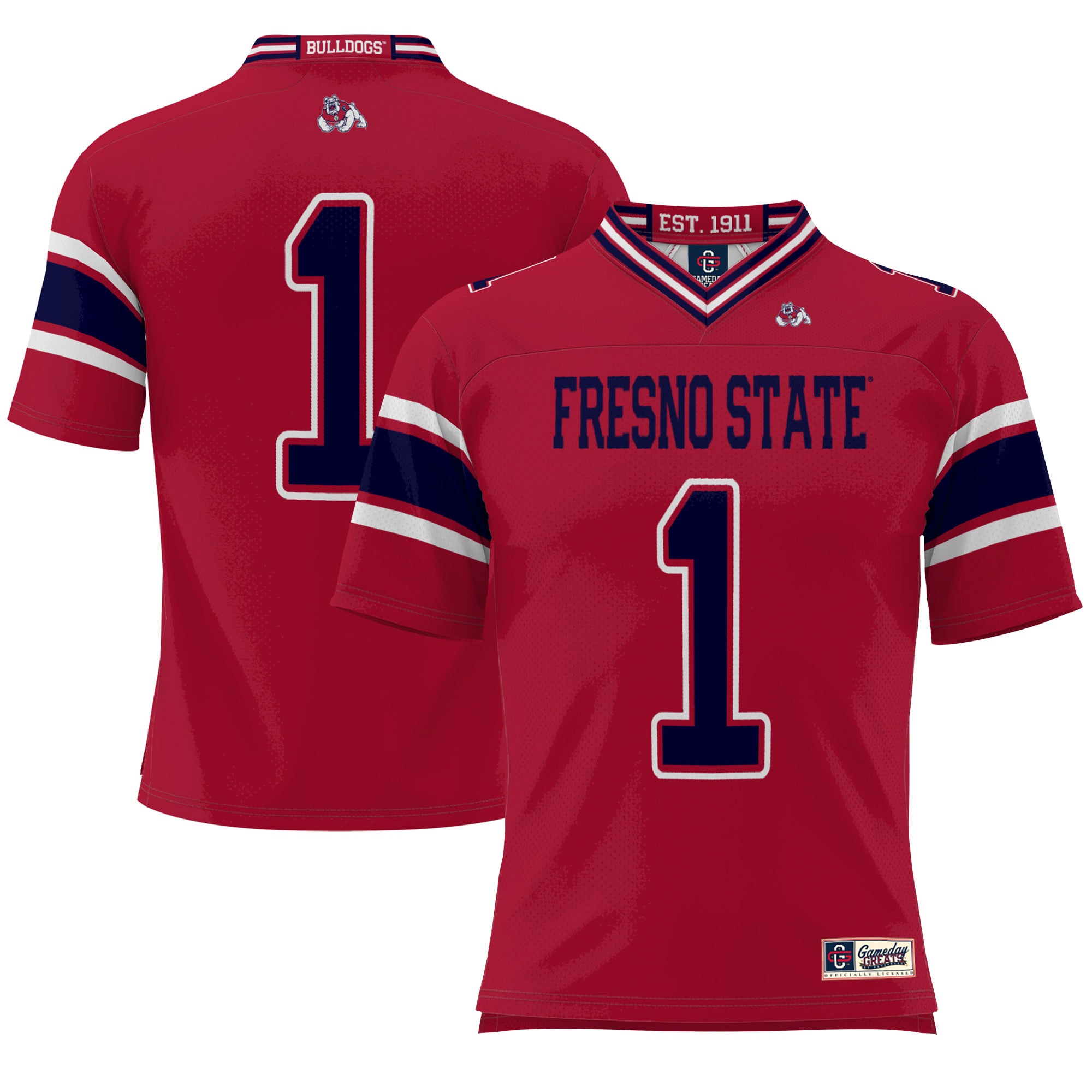 #1 Fresno State Bulldogs GameDay Greats Endzone 26/27 Football Jersey - Red
