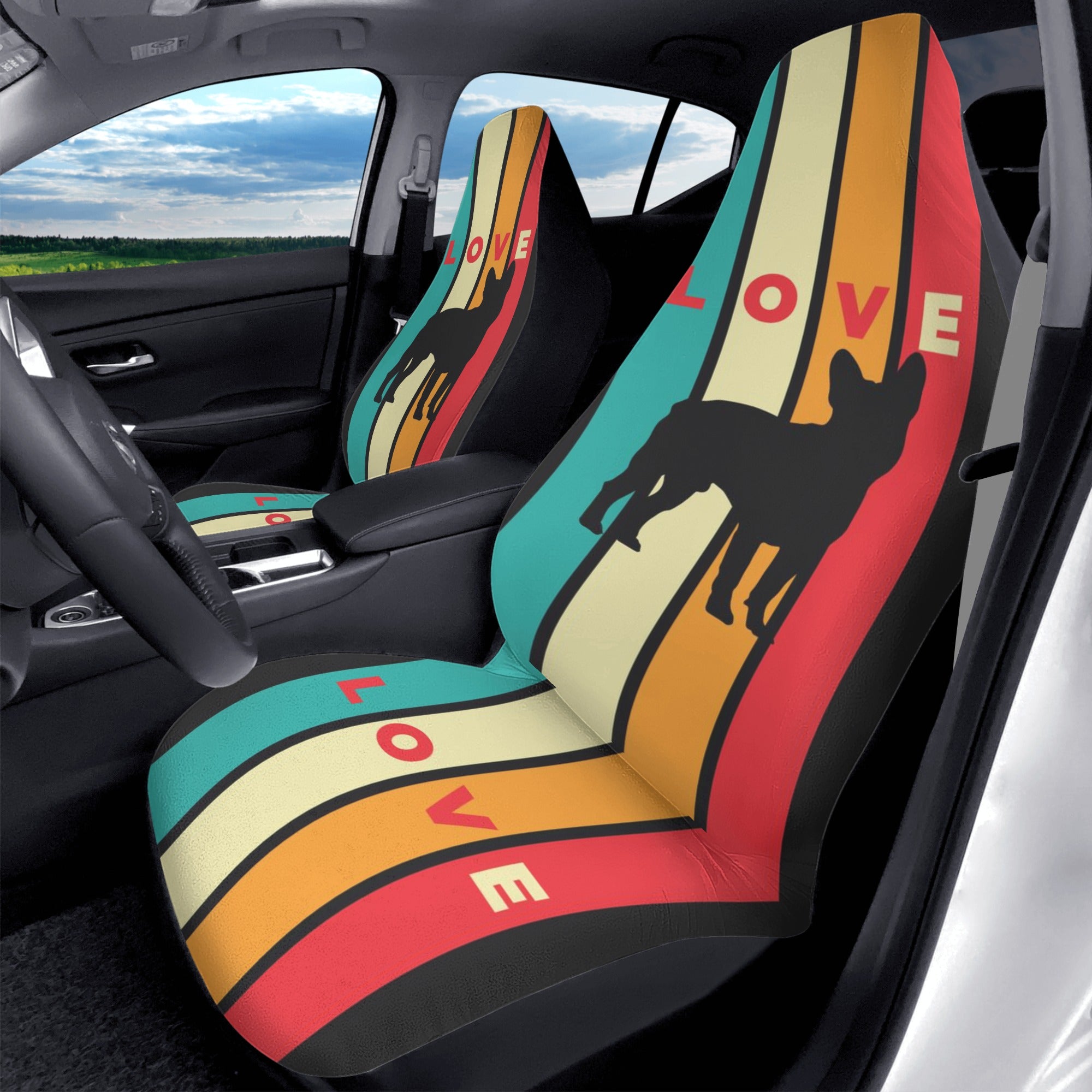 Sophie - Premium Car Seat Covers (2 Pcs) Summer Wear | Comfort Fit