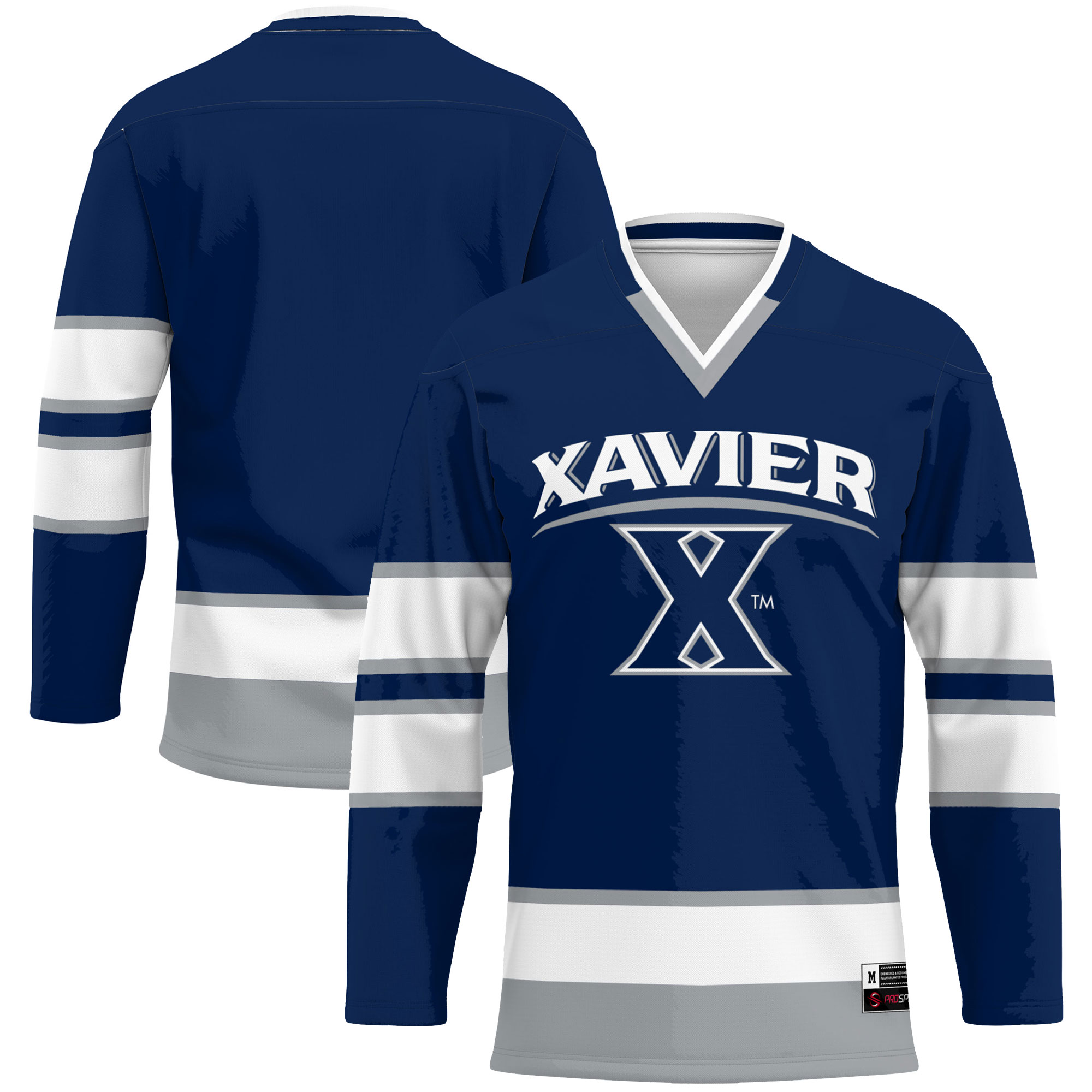 [DDG] Women's Xavier Musketeers GameDay Greats Hockey Jersey - Navy
