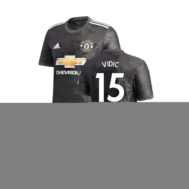 Manchester United 2020-21 Away Jersey ((Excellent) L) (VIDIC 15)