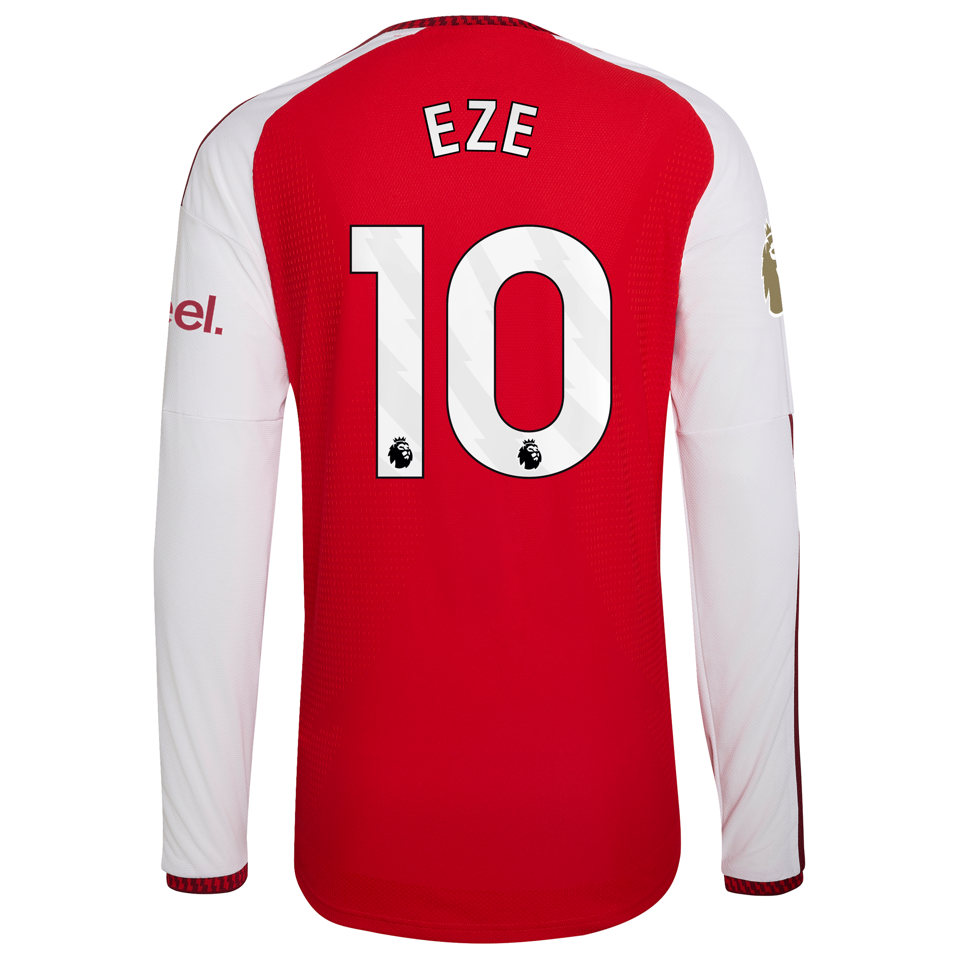 [SJH] Eberechi Eze Arsenal 2026/27 Home Authentic Long Sleeve Jersey - Red