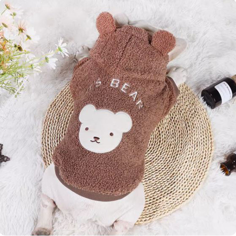 - Bulldog Inspired Luxurious Plush Frenchie Hoodie Indoor Comfort